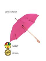 Guarda Chuva Grande Automático Reforçado Voyagem Rosa
