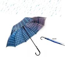 Guarda Chuva Grande Colorido Cabe 2 Pessoas Xadrez Tamanho Grande Resistente Vento Reforçado