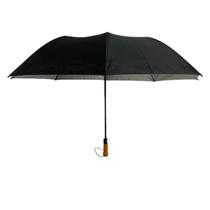 Guarda Chuva Grande Duplo Resistente Automático Cabo Madeira