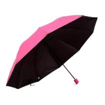 Guarda-chuva grande função de contra vento e proteção solar (pink)