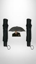 Guarda-Chuva Grande Preto Reforçado Anti-Vento (2 Unidades) Guarda-Chuva Grande Preto Reforçado Anti-Vento (2 Unidades)