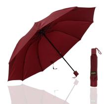 Guarda Chuva Grande Reforçado Cabe Na Bolsa Colorido Liso 1020