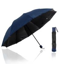 Guarda Chuva Grande Reforçado Cabe Na Bolsa Colorido Liso Sombrinha Com Proteção Solar BLACKOUT - FP ELETRO