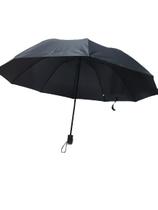 Guarda chuva grande unissex cabo em madeira resistente