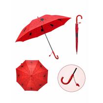Guarda-Chuva Infantil Aranha com Apito Vermelho 85x67 L&Q Guarda-Chuva Infantil Aranha com Apito Vermelho 85x67 L&Q