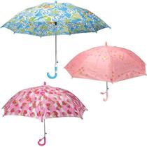 Guarda chuva infantil de poliester automatico estamapado 8 varetas cabo curvo 75cm de ø - CLASSE