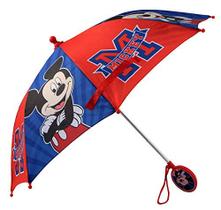Guarda-chuva infantil Disney, Lightning ou Mickey Mouse para crianças e meninos, vermelho/azul, idade 3-6