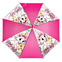 Guarda Chuva Infantil Efeito Holográfico Sombrinha Seguro Para Crianças Pontas Arredondadas C/ Apito - Semax