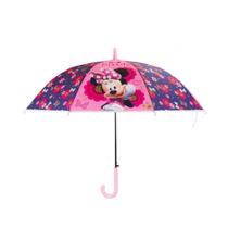 Guarda Chuva Infantil Rosa Flores Minnie 68x80cm - Disney - Original - DYFS19-MK4-D