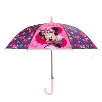 Guarda chuva infantil rosa flores minnie 68x80cm - disney