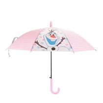 Guarda chuva infantil rosa frozen 66x80cm - disney