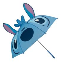 Guarda Chuva Infantil Stitch 3d Sombrinha Criança Disney