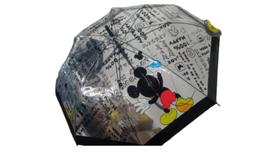 Guarda Chuva Infantil Transparente Preto Mickey - Disney Guarda Chuva Infantil Transparente Preto Mickey - Disney