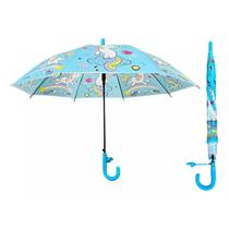 Guarda Chuva Infantil Unicórnio Automático c/ Apito