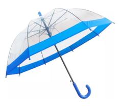 Guarda-chuva Infatil Transparente Azul Ref:830