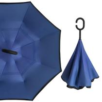 Guarda-chuva Invertido c/ Cabo C Proteção Solar Compacto Prático 8 hastes Ideal P/ Carro Cidade 105cm Secagem Guarda-chuva Invertido c/ Cabo C Proteção Solar Compacto Prático 8 hastes Ideal P/ Carro Cidade 105cm Secagem