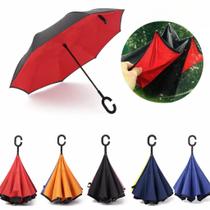 Guarda Chuva Invertido Reforçado Tecido Duplo Cabo C Mãos Livres Ideal Para Carro Não Molha Interior Guarda Chuva Invertido Reforçado Tecido Duplo Cabo C Mãos Livres Ideal Para Carro Não Molha Interior