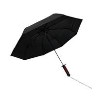 Guarda-chuva Katana Preto Com Bloqueio UV, Parasol De Anime, Capa De Chuva Dobrável, Sabre Japonês