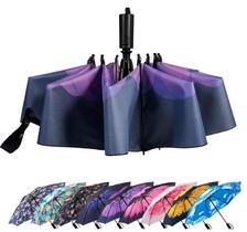 Guarda-chuva LANBRELLA Compact Inverted Dobrable Auto Abrir/Fechar