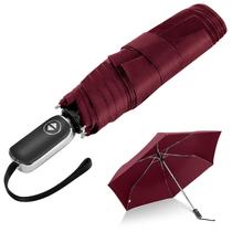 Guarda-chuva LEAGERA Automatic Dobrável Pocket Travel Vermelho Escuro Guarda-chuva LEAGERA Automatic Dobrável Pocket Travel Vermelho Escuro