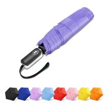 Guarda-chuva LEAGERA Compact Travel 42 polegadas Automatic Violet