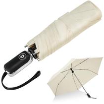 Guarda-chuva LEAGERA Compact Travel 42 polegadas Automático Bege
