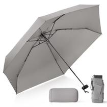 Guarda-chuva LEAGERA Compact Travel com estojo cinza leve Guarda-chuva LEAGERA Compact Travel com estojo cinza leve
