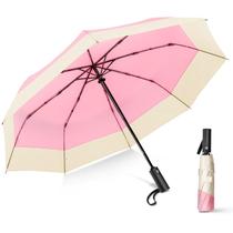 Guarda-chuva LEAGERA Compacto para Viagem - 116cm - Rosa