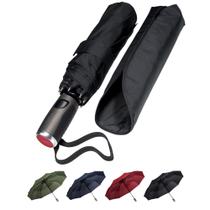 Guarda-chuva LifeTek Traveler 42 FX1 Compact à Prova de Vento Preto