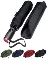 Guarda-chuva LifeTek Traveler 45 FX2 preto à prova de vento