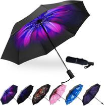 Guarda-chuva LLANxiry Small Compact Travel à prova de vento para chuva