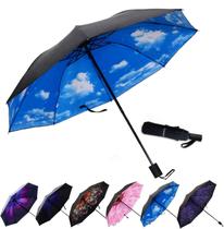 Guarda-chuva LLANxiry Small Compact Travel à prova de vento para homem/mulher
