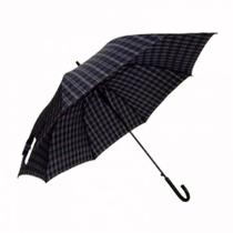 Guarda-chuva longo automático 8 varetas 23' Xadrez - WG Guarda-chuva longo automático 8 varetas 23' Xadrez - WG