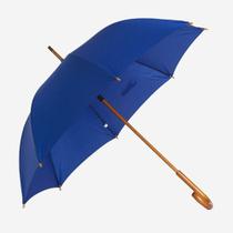 Guarda-Chuva Longo Varão Madeira L-1030L Azul - Voyagem