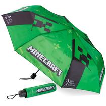 Guarda-chuva Minecraft Kids Dobrável Durável Compacto Verde/Preto Guarda-chuva Minecraft Kids Dobrável Durável Compacto Verde/Preto
