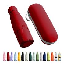 Guarda-chuva Mini Dobrável Trenovo Travel - Compacto, 8 Varetas, Vermelho Vinho