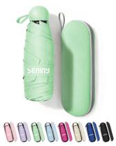 Guarda-chuva mini portátil dobrável Seniny com proteção UV 18 cm