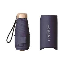 Guarda-Chuva Mini Portátil Unissex De Cinco Dobramentos Proteção Solar Anti-Ultravioleta Estiloso Guarda-Chuva Mini Portátil Unissex De Cinco Dobramentos Proteção Solar Anti-Ultravioleta Estiloso