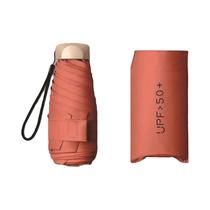 Guarda-Chuva Mini Portátil Unissex De Cinco Dobramentos, Proteção Solar Anti-Ultravioleta, Sombrinha Guarda-Chuva Mini Portátil Unissex De Cinco Dobramentos, Proteção Solar Anti-Ultravioleta, Sombrinha