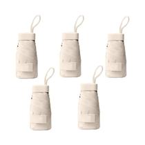 Guarda-chuva Mini UV Leve E Portátil Para Crianças E Mulheres, Guarda-sol Dobrável Com Estrutura