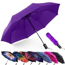 Guarda-chuva MRTLLOA Compact Windproof Travel 42/49 polegadas roxo