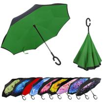 Guarda-chuva MRTLLOA Oversize à prova de vento invertido 140/125/142cm