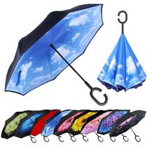 Guarda-chuva MRTLLOA Oversize, à prova de vento, invertido, reverso, 125 cm Guarda-chuva MRTLLOA Oversize, à prova de vento, invertido, reverso, 125 cm