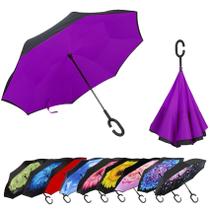 Guarda-chuva MRTLLOA Oversize à Prova de Vento Invertido Revertido 140 cm