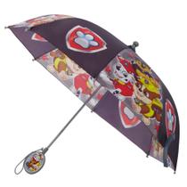 Guarda-chuva Nickelodeon Kids Paw Patrol para meninos de 3 a 6 anos cinza