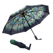 Guarda-chuva NPCQUN Travel Essentials, à prova de vento, compacto, verde Guarda-chuva NPCQUN Travel Essentials, à prova de vento, compacto, verde