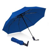 Guarda-chuva NPCQUN Travel Essentials, compacto, à prova de vento, azul royal Guarda-chuva NPCQUN Travel Essentials, compacto, à prova de vento, azul royal
