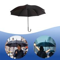 Guarda Chuva Nylon 8 Varetas Automatico Curvo Preto Mizpa Guarda Chuva Nylon 8 Varetas Automatico Curvo Preto Mizpa