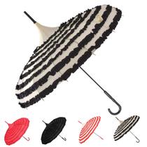 Guarda-chuva Outgeek Sunproof Lace Flowers Pagoda Victoria Style