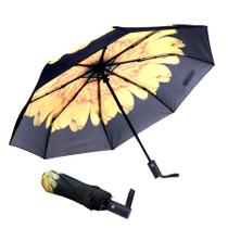 Guarda-chuva pequeno NPCQUN Travel Essentials amarelo à prova de vento